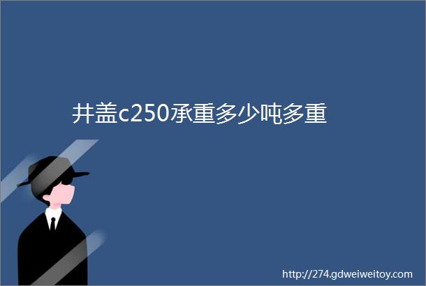 井盖c250承重多少吨多重